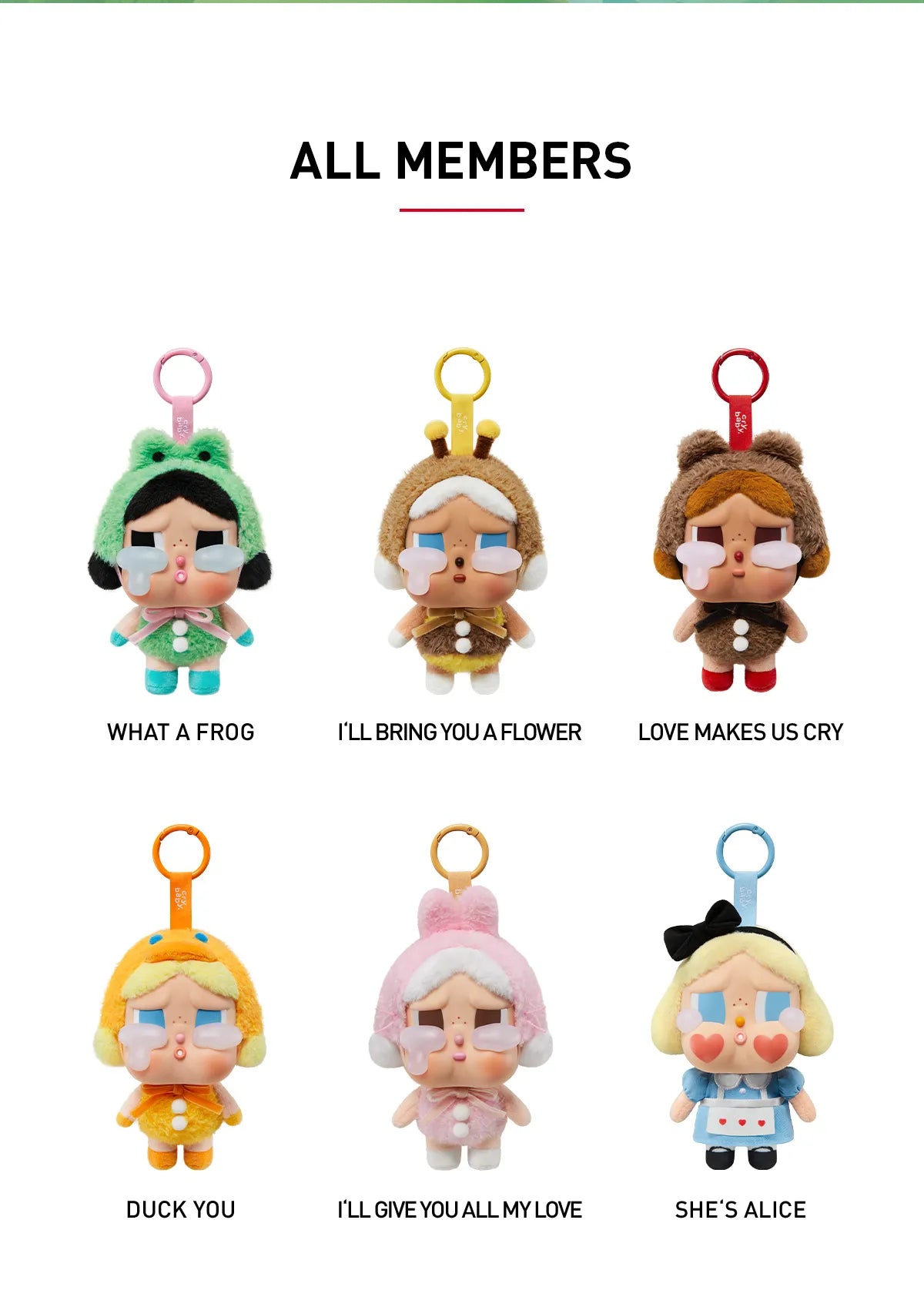 CRYBABY Crying Again Series-Vinyl Face Plush Blind Box